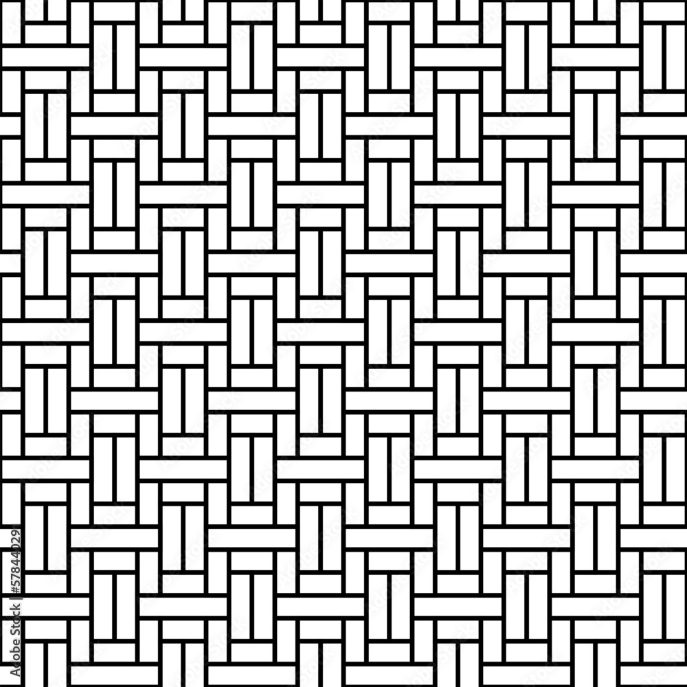 Seamless geometric pattern in oriental style black and white. EPS10 Seamless geometric pattern in oriental style black and white. EPS10