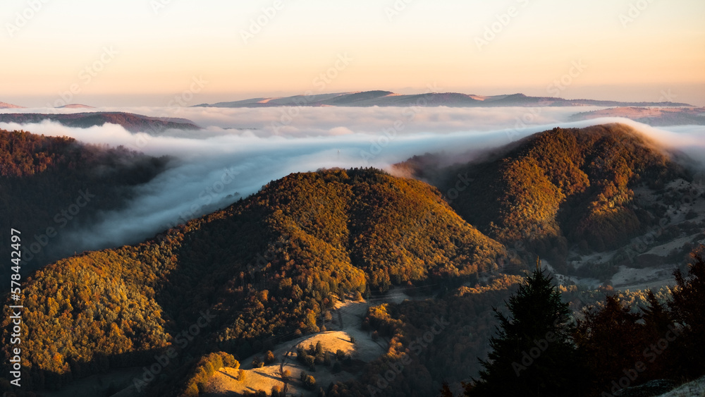 Sunrise in the mountains