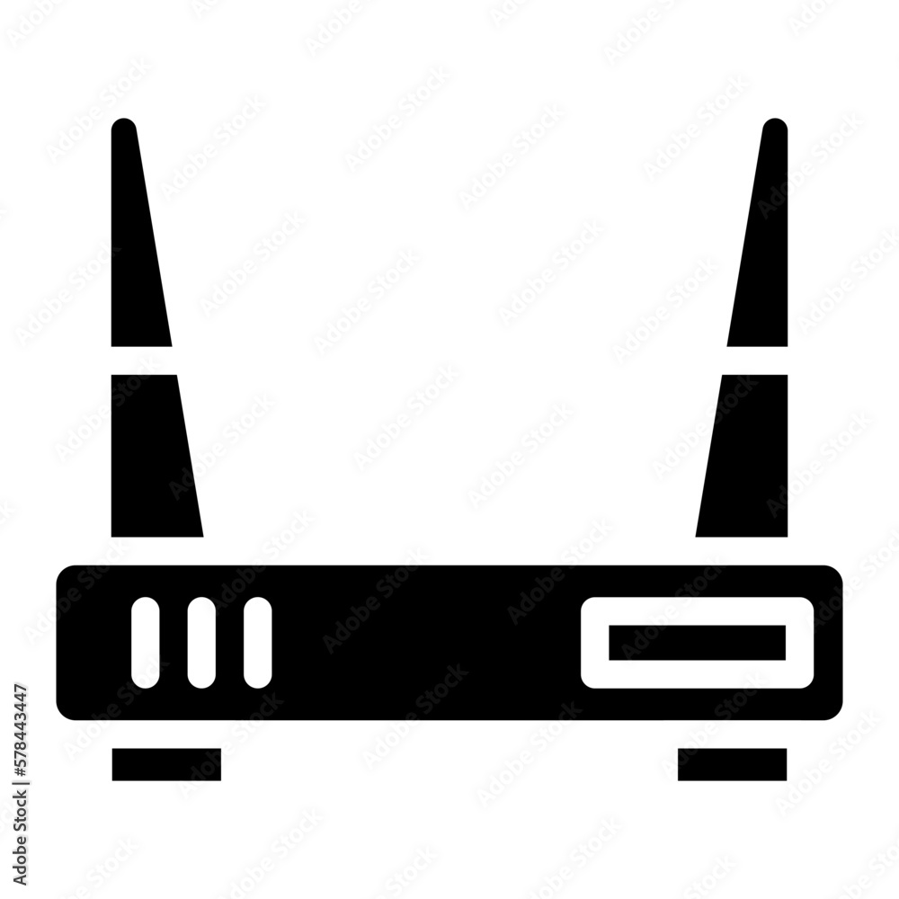 wi-fi router glyph wi-fi router glyph