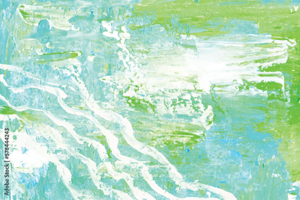 abstract blue and green watercolor hand painted background