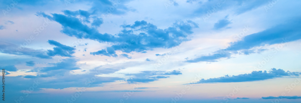 sunrise against the blue sky. Wide photo. sunrise against the blue sky. Wide photo.