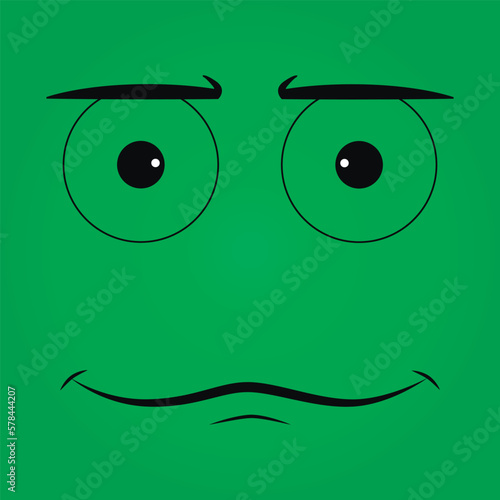 Obraz na płótnie Abstraction. Cartoon expression. Human emotions. Vector illustration w salonie