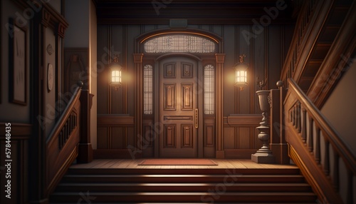 Beautifull old wooden front door