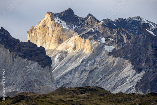 Impressive mountains of Torres del Paine National Park in Chile, Patagonia, South America