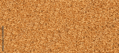 Vector cork realistic texture. Plywood construction background. Gravel grainy pattern. Wood wall backdrop. Sandstone top view. Paper craft sheet. Brown rough mineral, macro view