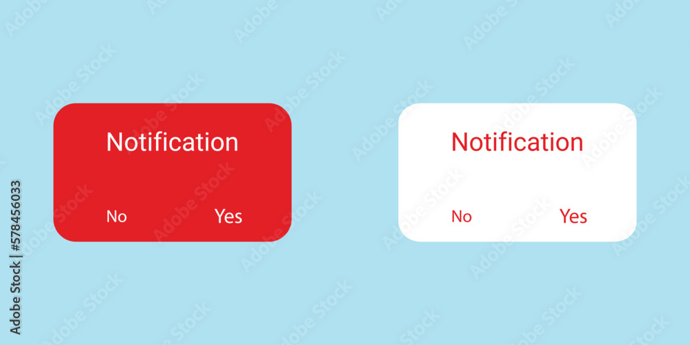 The Notification on the blue background. Reminder icon. Vector illustration The Notification on the blue background. Reminder icon. Vector illustration