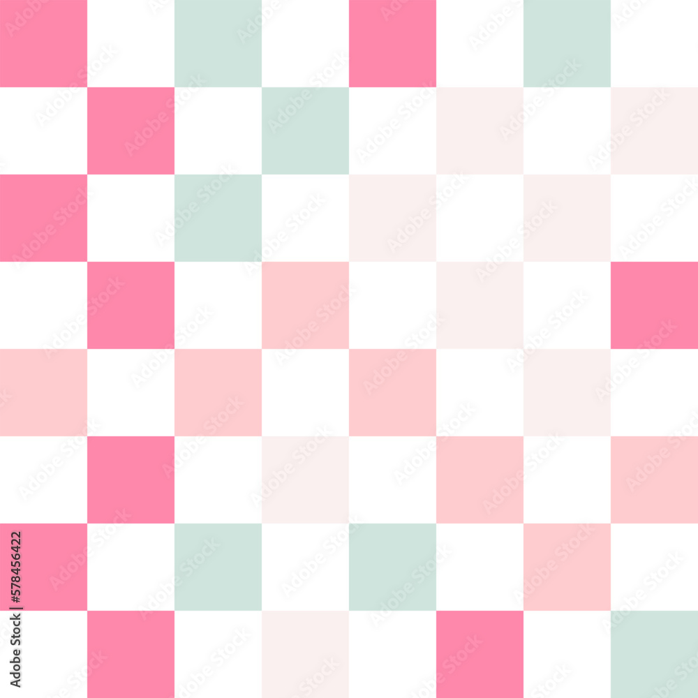 Colorful pastel checkerboard pattern background. Colorful pastel checkerboard pattern background.