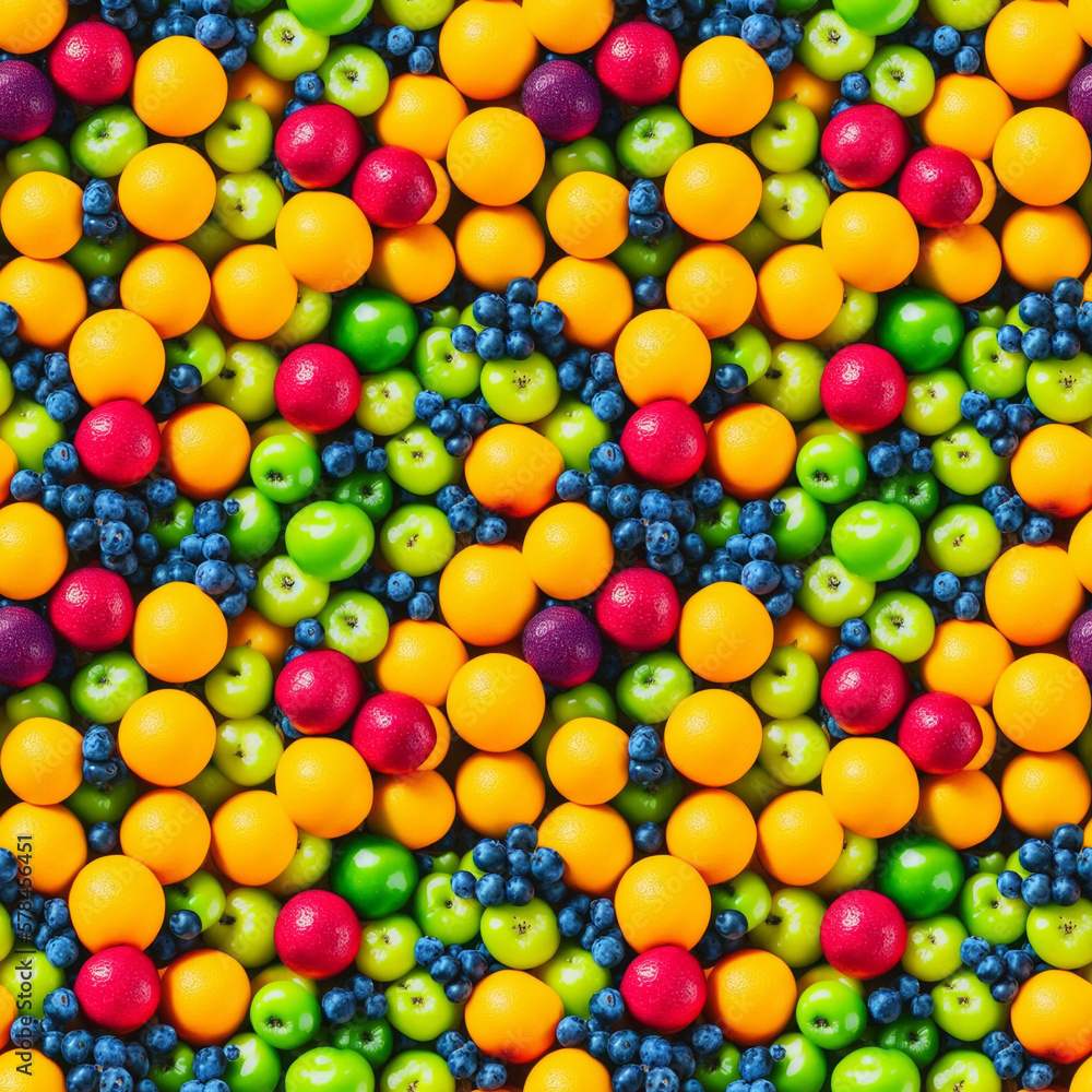 Seamless bright fruit pattern Seamless bright fruit pattern