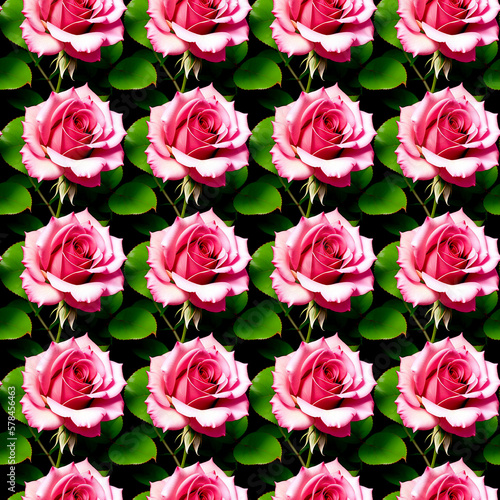 Seamless bright floral pattern