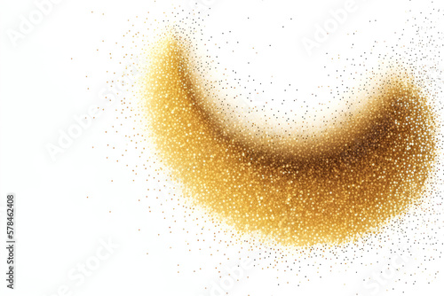 Gold Glitter Texture Abstract Particles on Ofay Substrate Explosion of Confetti Shine Celebratory - Generative AI