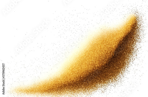 Gold Glitter Texture Abstract Particles on Ofay Substrate Explosion of Confetti Shine Celebratory - Generative AI