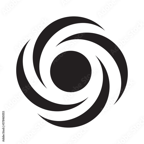 vortex icon logo vector design template