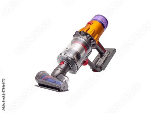 Canvas-taulu Modern cordless vacuum cleaner isolated on white background