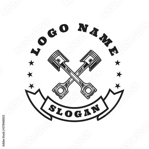 The Piston Graphic Logo Design