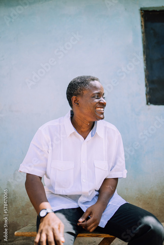 Portrait of a queer masculine black woman