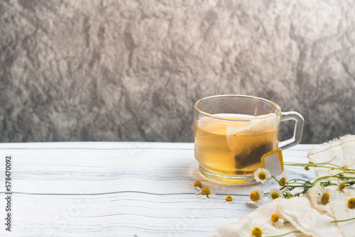Healthy chamomile tea or infusion