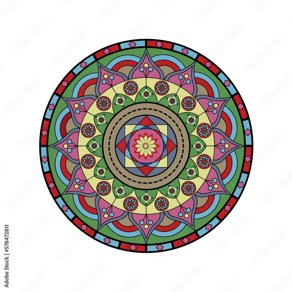 Abstract mandala pattern on an isolated background Abstract mandala pattern on an isolated background