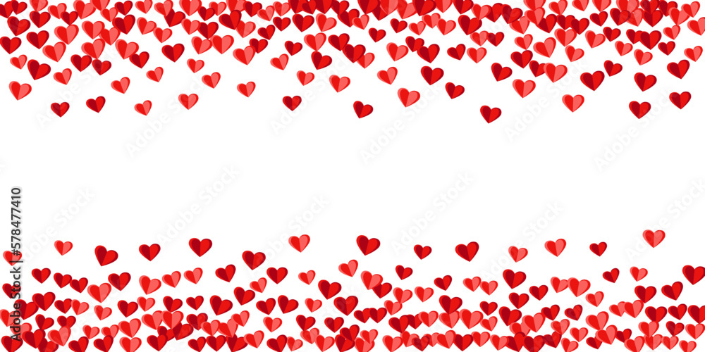 Paper 3D rosy heart symbols flying background design. Holiday celebration decor. Banner background. Paper 3D rosy heart symbols flying background design. Holiday celebration decor. Banner background.
