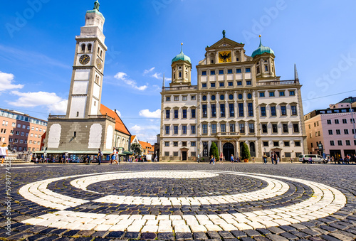 Photos famous old town of Augsburg - bavaria