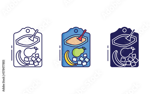 baby puree bowl icon
