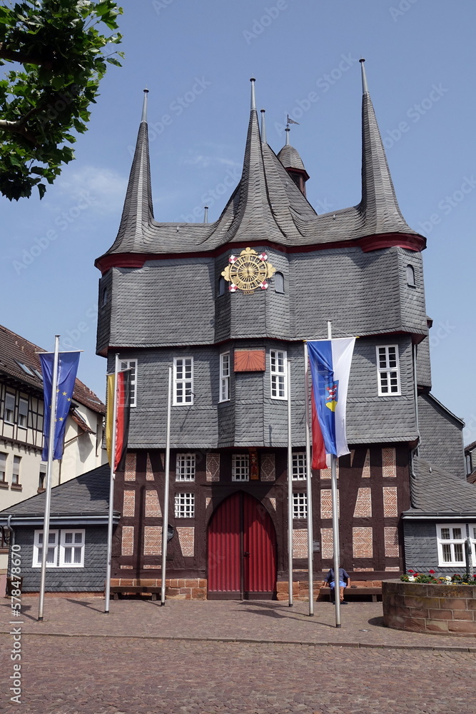 Obraz premium Rathaus in Frankenberg/Eder