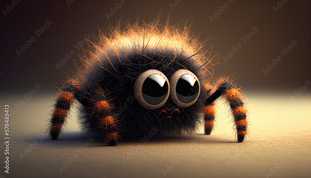 cute fuzzy spider in the dark cute fuzzy spider in the dark