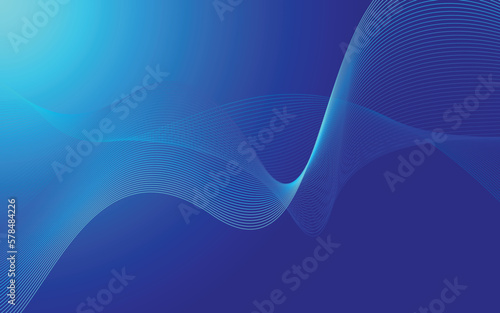 colorful wavy line abstract background, vector illustration