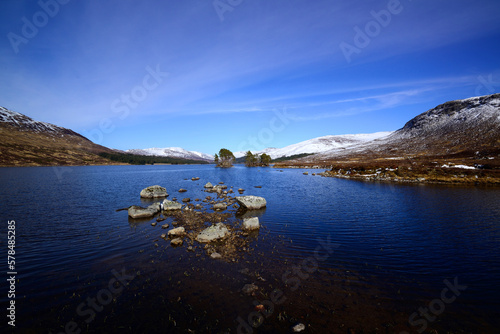 Loch Ossian, near Corrour, Scottish Highlands photo