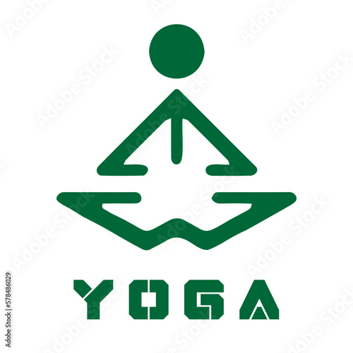 Fototapeta yogo green and people