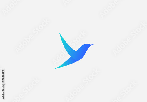 Bird logo  eagle and wing  airplane icon  logo template design  Bird technology logo vector design illustration. tech logo  bird and pixel tech concept design.