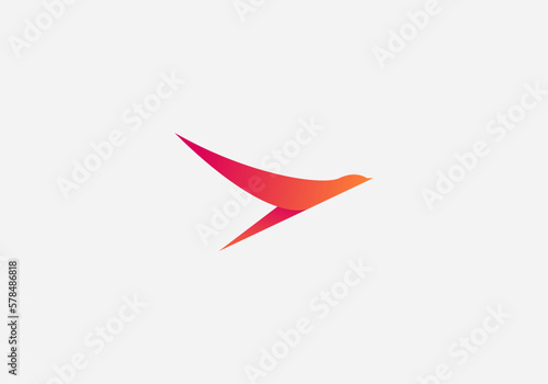 Bird logo, eagle and wing, airplane icon, logo template design, Bird technology logo vector design illustration. tech logo, bird and pixel tech concept design.
