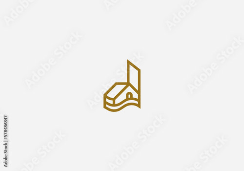 Logo Letter d home or d house logo, real estate logo with letter d, Unique Real Estate, Property, Architecture, Construction Business identity Vector Icon.