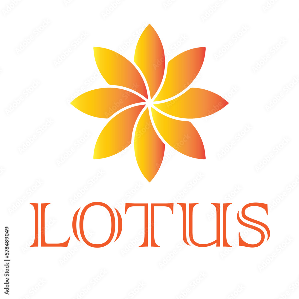 Obraz premium Lotus abstract flower logo