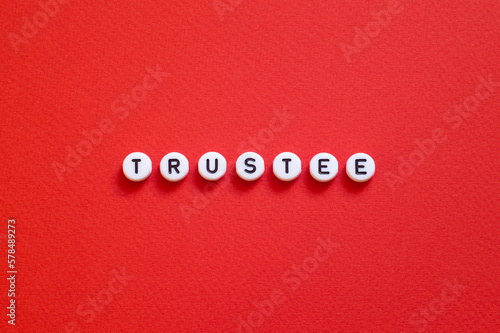 Φωτογραφία Trustee - word concept,text