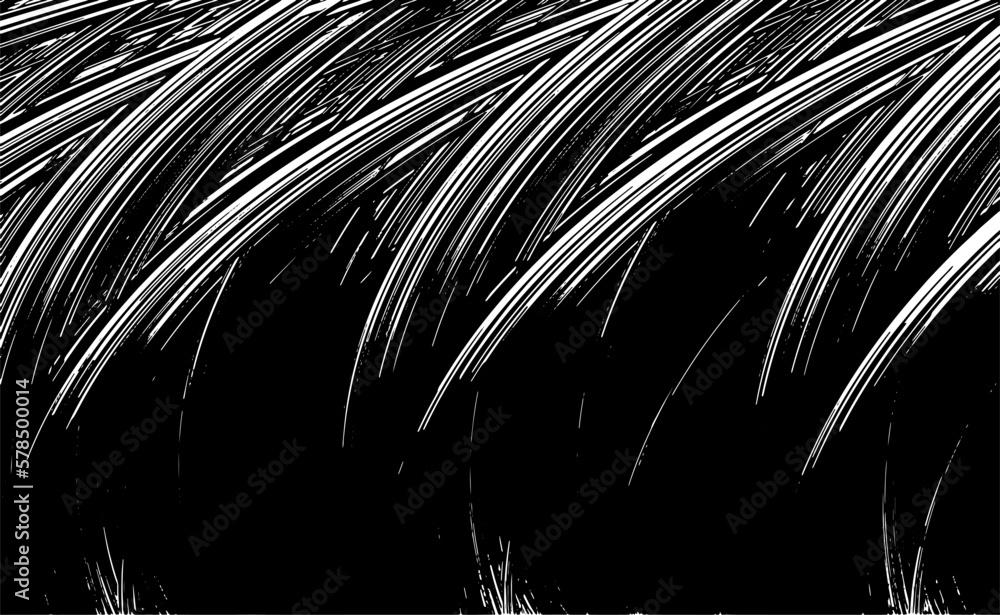 Obraz premium Vector brush sroke texture. Distressed uneven grunge background. Abstract distressed vector illustration. Overlay over any design to create interesting effect and depth. Black isolated on white. EPS10