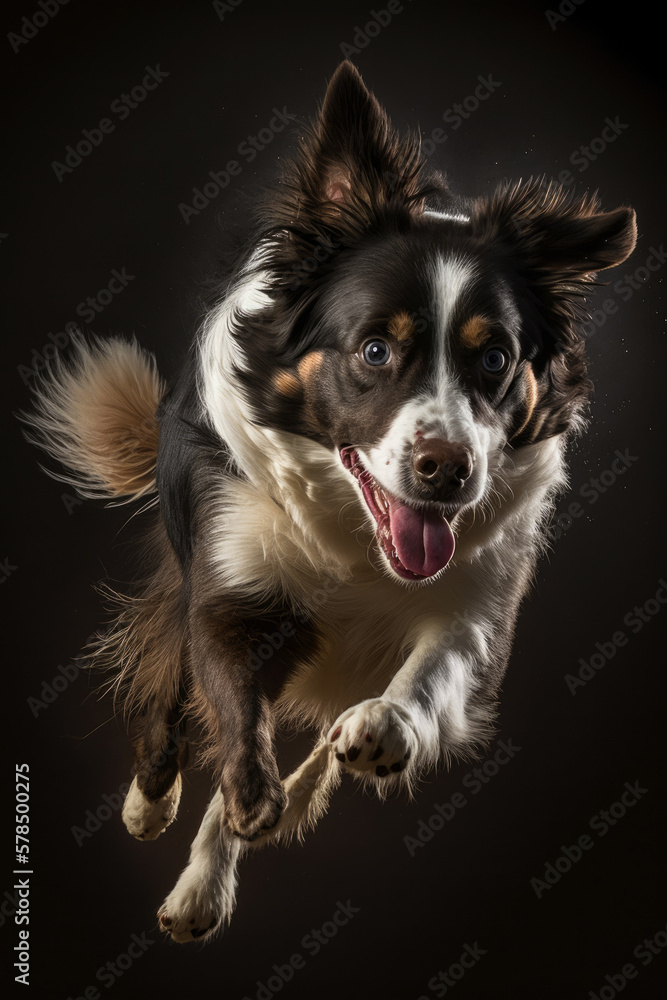 Active Collie Dog Running Front View
Active Dog Month April 2023