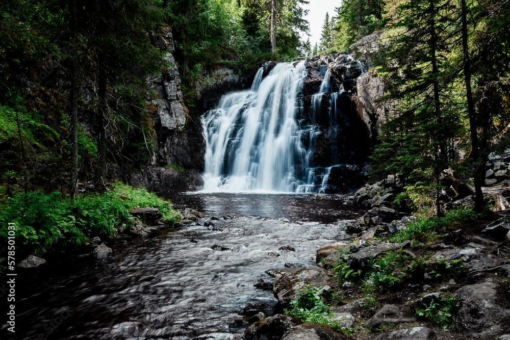 Obraz premium Waterfall in the forest