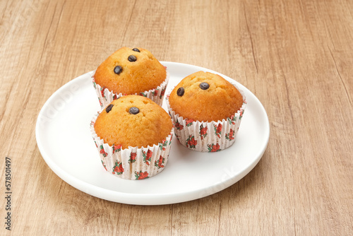 Delicious Vanilla Muffins with choco chips
