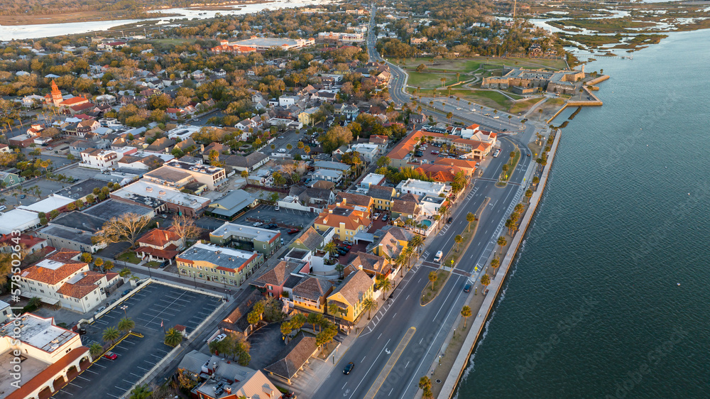 Aerial view of St. Augustine