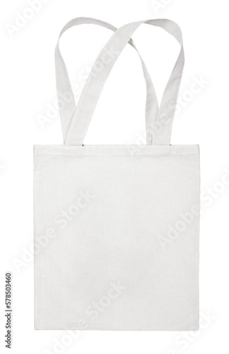 Fabric cotton bag isolated on transparent background