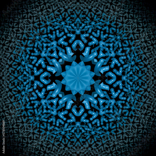 Abstract modern dynamic stylish blue decorative pattern wave banner background.