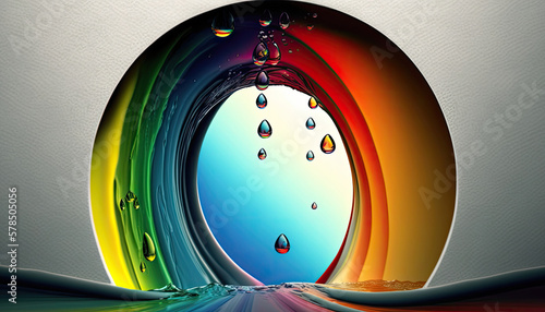 abstract background picture, rainbow