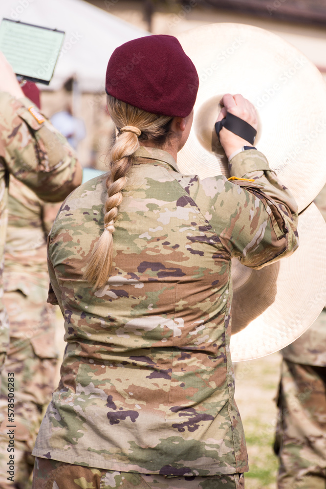 82nd Airborne Ceremonial Band Performing On Stang Field, Fort Bragg ...