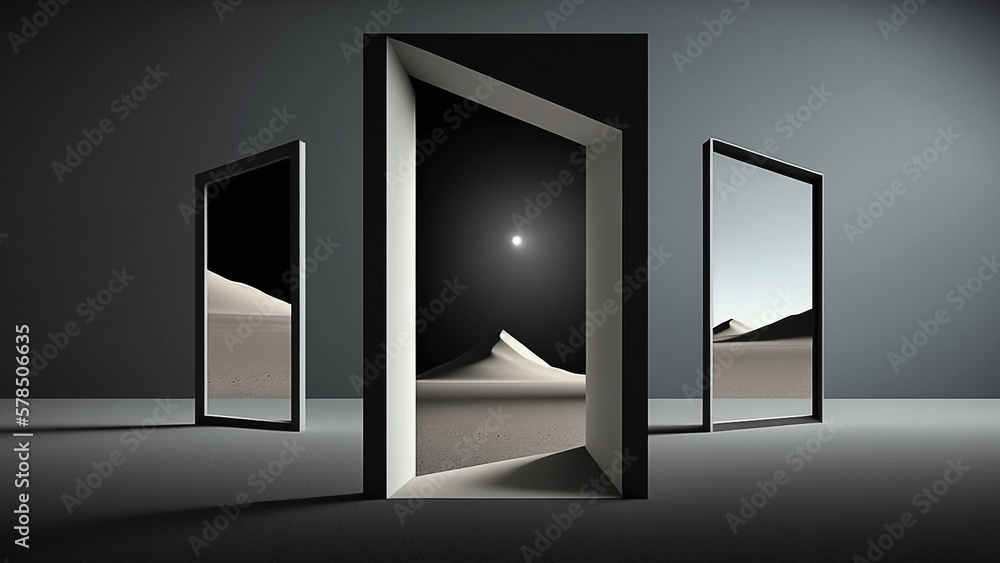 Abstract art concept. Generative AI. Abstract art concept. Generative AI.