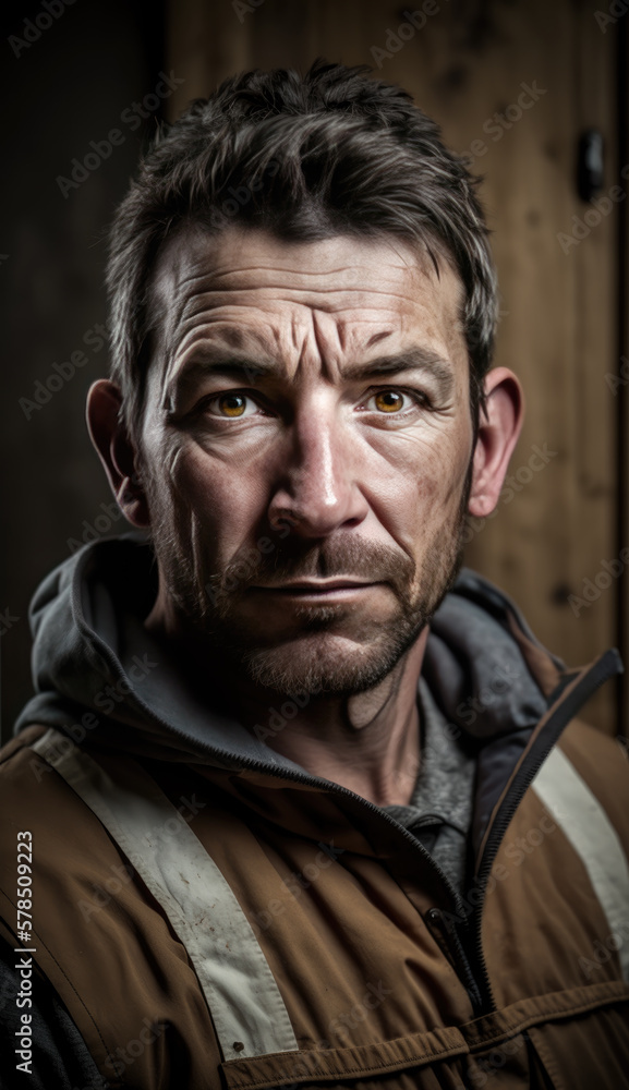 Tradesman-Contractor Portrait-Carpenter-Generative AI Tradesman-Contractor Portrait-Carpenter-Generative AI