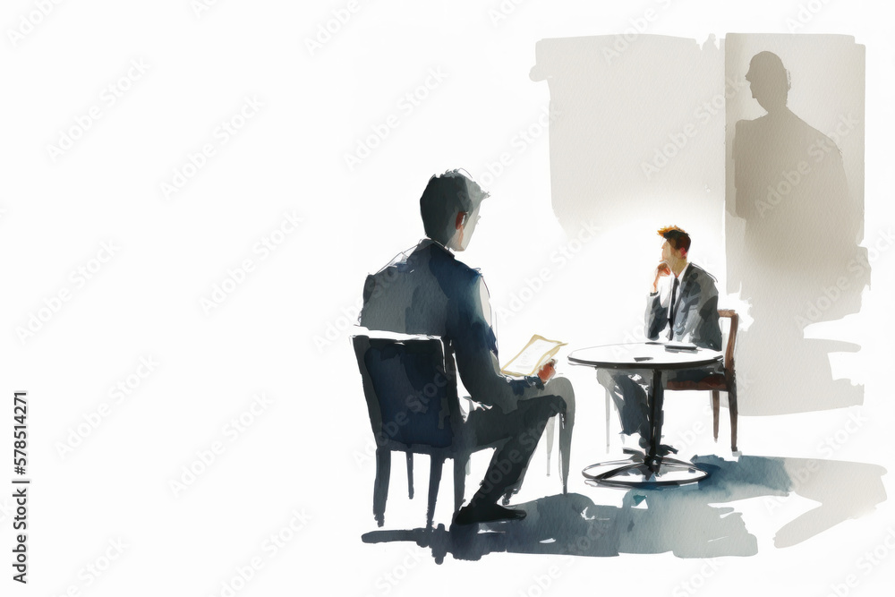 Therapist watercolor banner card, Generative AI Therapist watercolor banner card, Generative AI