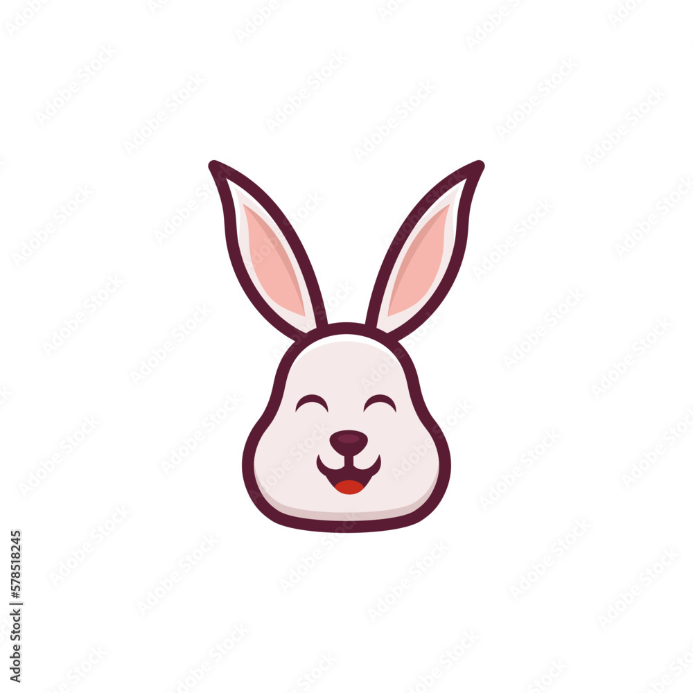 Obraz premium rabbit and ear vector design 