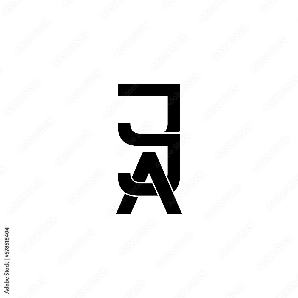 jja lettering initial monogram logo design jja lettering initial monogram logo design