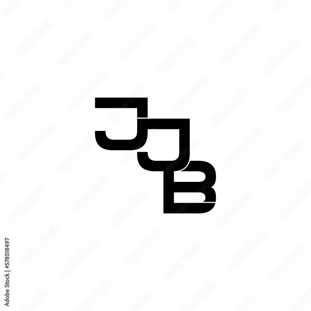 jjb typography letter monogram logo design jjb typography letter monogram logo design