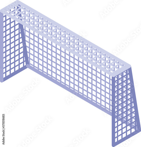 Soccer gate icon isometric vector. Football referee. Game goal